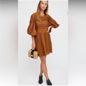 Free people striped lightweight boho dress size small